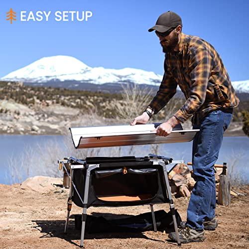 HEYTRIP Portable Folding Camping Table Grey with Adjustable Height and Storage Bag
| HEYTRIP Roll-Up Aluminum Camping T