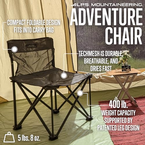 ALPS Mountaineering Adventure Folding Camping Chairs - Durable and Lightweight for Outdoor Enthusiasts