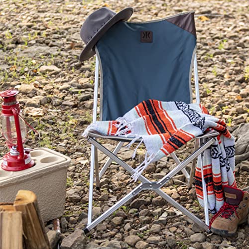 Kijaro Native Comfort Comfort Chair: 100% Recycled Fabric, Smoky Mountain Blue, Modern & Eco-Friendly Office Chair